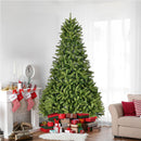 9Ft Artificial Christmas Tree with 2576 PE&PVC Mixed Branch Tips, Unlit Hinged Premium Spruce Fake Xmas Trees, Holiday Decoration, Easy Assembly, Foldable Metal Stand, Green