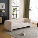 Tonson 83' 3-Seater Boucle Sofa,Wave Design, Living Rooms,Bedrooms,Apartment Office,BEIGE
