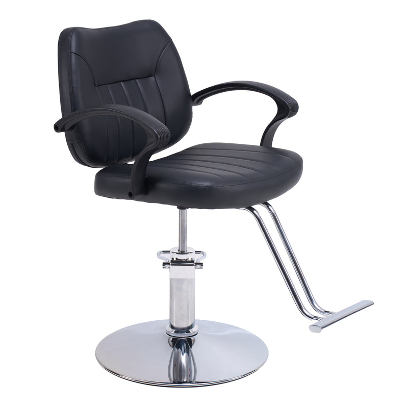 Hair Beauty Salon Equipment Black Hydraulic Barber Styling Chair