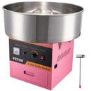 Electric Cotton Candy Machine, 1000W Candy Floss Maker, Commercial Cotton Candy Machine with Stainless Steel Bowl, Sugar Scoop, and Drawer, Perfect for Home Kids Birthday, Family Party Pink