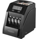 USD Coin Sorter, Coin Counter Machine for 4 Kinds of USD Coins, Coin Sorter and Wrapper Machine Holds up to 200 Coins, LCD Screen Display Coin Storage Included 4 Coin Tubes and Boxes