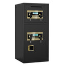 Large Double-door Coin-operated Safe, Digital Security Safe with Fireproof and Waterproof Bag, 6.5 Cubic Feet Safe Box with Hidden Code Function for Home, Office and Hotel