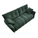 Premium Two-Seater Sofa - Ergonomic Design with High-Resilience Foam Cushions, Modern Chenille Fabric Upholstery, Green