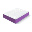 Queen Size 12 Inch Hybrid Mattress, Individual Pocket Coil with Memory Foam & 0.79 Inch Foam Topper, Mattress in a Box,Purple