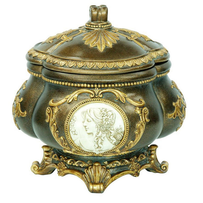 9' Tall Decorative Jewelry Box, Bronze finish