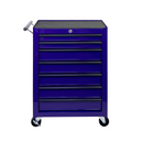 Rolling Metal Tool Chest with 7 Drawers, 20' 7-Drawer Tool Chest Cabinet with Ball Bearing Drawer Slides, Steel Tool Storage Box Organizer -PURPLE