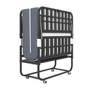 Twin Folding Bed with Memory Foam Mattress Portable Rollaway Bed Sturdy Metal Frame 75' x 38'