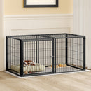 Large Dog Cage 48' Dog Kennel for Medium Dogs Puppy Dog Playpen with Top, Pet Cage, Indoor, Black.48'L x 26.3'W x 23.8'H.