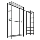 Clothing Garment Rack, Heavy Duty Clothes Rack, Freestanding Clothes Racks with Steel Frame, 800 lbs Load Capacity Closet Wardrobe with Storage Shelves for Bedroom, Clothing Store, Hallway
