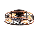 19''  Mounting Type  Ceiling Fan  ,Reversible Motor, DC Remote Control,6 Speed Ceiling Fan,Timing, for Living Room, Bedroom, or Dining Room--NOT Included Bulbs