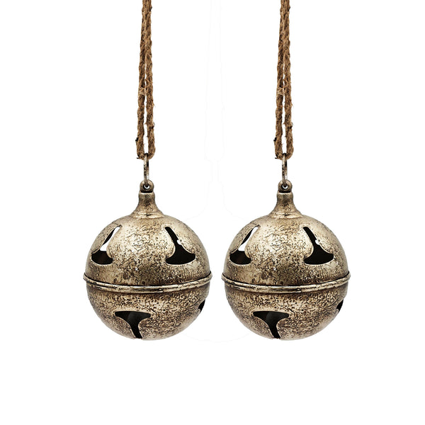 D6' Bell Hanging Ornament, Decorative Hanging Ball Christmas Tree Ornaments for Holiday Party Decorations, Set of 2