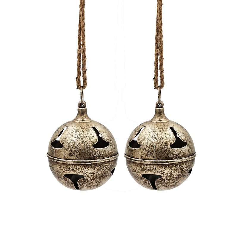 D6' Bell Hanging Ornament, Decorative Hanging Ball Christmas Tree Ornaments for Holiday Party Decorations, Set of 2