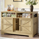 Cat Litter Box Enclosure for 2 Cats, Double Hidden Litter Box Furniture Cat Washroom, Farmhouse Indoor Cat House End Table, Brown