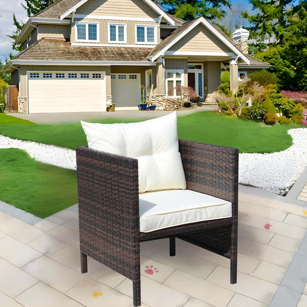 Liberatore Dining Chairs with Cushions (Beige Cushion)