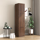Kitchen Pantry Cabinet, walnut Freestanding Buffet Cupboards Sideboard with Doors & Shelves, Kitchen Pantry Storage Cabinet for Kitchen, Living Room and Dinning Room
