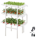 Hydroponics Growing System Kit, 3-Tier 108 Sites UPVC Pipe Hydroponic Grow Kit with Timed Irrigation, Sun & Light Blocking Pipes, Indoor Home Garden Vegetable Planting Grow Kits for Fruit Herb