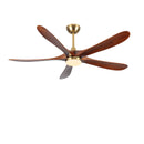 62 Inch Antique Bronze Ceiling Fan with Light, 5 Reversible Walnut Blades, Quiet DC Motor, 3-Color Dimmable LED Light, Mid-Century Modern Style for Great Rooms & High Ceilings