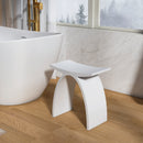 14 inch freestanding solid surface arched bathroom stool