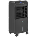 32' Evaporative Air Cooler with 3.2 Gal Water Tank, 60° Oscillating, 3-In-1 Ice Cooling Fan, Portable Swamp Cooler with Humidifier for Home Office, 3 Modes, 3 Speeds, 12H Timer, Remote, Black