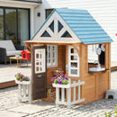Garden Kids Playhouse,Wooden Kids Playhouse
