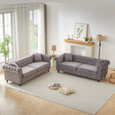 FX 3 Seats + 3 Seats Combo Sofa Modern living room sofa with solid wood frame and wooden feet, 4 cushions, apartment sofa furniture for living room, living room, office W1926S00065