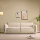 Oslo 84' Round Arm 3 Seater Modern Upholstered Boucle Sofa,Living Rooms,Bedrooms,Apartment Office