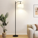 63' Metal Arched Floor Lamp With Pedal Switch