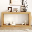 U_STYLE Modern Minimalist Entrance Table, Square Shaped Fashion Design, Easy to Assemble, Suitable for Entrance, Corridor, Living Room, Foyer