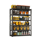 Industrial Heavy Duty 6 Tier Metal Garage Shelving Unit for Storage, Adjustable, Black, 48'W x 18'D x 82'H
