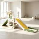 Multifunctional Indoor Slide with Basketball Hoop,Foldable Toddler Slide,Compact Indoor Playground Set