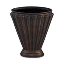 Vase, Fluted Fan Iron, Brass Finish