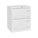 White Metal Lateral File Cabinet with Lock, 3 Drawers for Office/Home, Anti-Tip Design