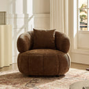 Modern Curved Design Accent Chair,Sleek silhouette with ergonomic curves Lounge Chair,Comfort Armchair for Living Room