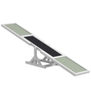 PawHut Wooden Dog Agility Seesaw for Training and Exercise, Platform Equipment Run Game Toy, Weather Resistant Pet Supplies, 71' L x 12' W x 12' H, White