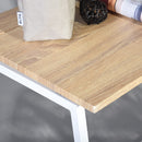 Modern Oak Minimalist Desk with Adjustable Shelf