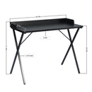 75CM Modern Black Wood Small Desk – Stylish & Compact Design for Any Space