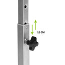 Adjustable Rolling Bedside Table with Black, Vintage Brown, or Wood Top - Compact and Mobile