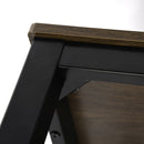 BRANDT Walnut Dining Table with Black Legs – 120 cm Length