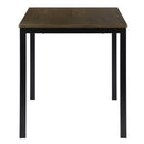 BRANDT Walnut Dining Table with Black Legs – 120 cm Length