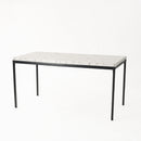 Modern Marble-Effect Dining Table - 120CM/150CM