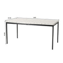 Modern Marble-Effect Dining Table - 120CM/150CM