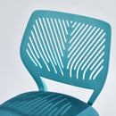 Ergonomic Aqua Office Chair with PU Casters – Adjustable Height, Aqua Corduroy Upholstery