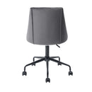 Modern Velvet Office Chair with Adjustable Height and Rolling Casters – Available in Green & Grey