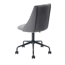Modern Velvet Office Chair with Adjustable Height and Rolling Casters – Available in Green & Grey