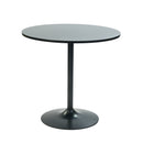 Modern Round Dining Table – Tulip-Style Pedestal Table, Available in Black & White (31.5")