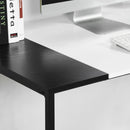120CM Modern Industrial Style Desk – Sturdy and Stylish Workspace Solution, Black Brown/Black White