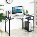 120CM Modern Industrial Style Desk – Sturdy and Stylish Workspace Solution, Black Brown/Black White
