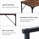 Industrial Computer Desk - Vintage Mixed 120CM for Office