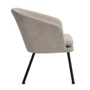 Modern Velvet Accent Chair – Stylish and Comfortable Seating, Beige/Dark Grey/ Pink
