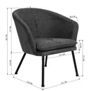 Modern Velvet Accent Chair – Stylish and Comfortable Seating, Beige/Dark Grey/ Pink